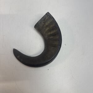 NEW Beautiful 13" Black Polished Shofar (Ram's Horn) FAST SHIPPING DAMAGED LIP